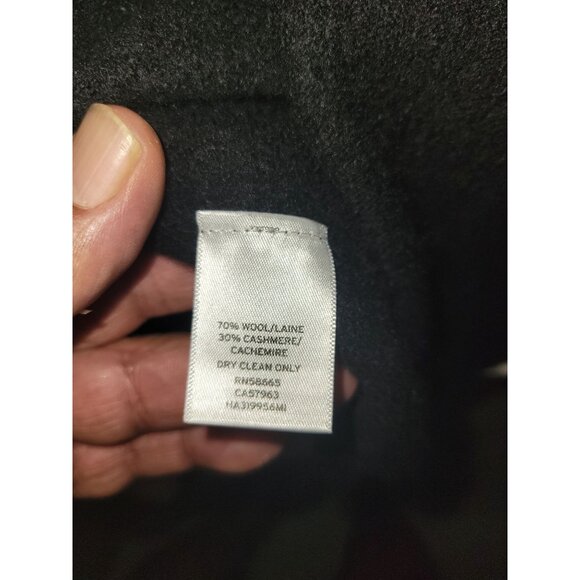 HALOGEN Black‎ Cashmere Blend Waterfall Cardigan Vest S designer luxury - Picture 7 of 7